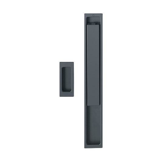 Poignée coulissante/levante Austin en alu.portes-fenêtres, ext. avec tirette encastré