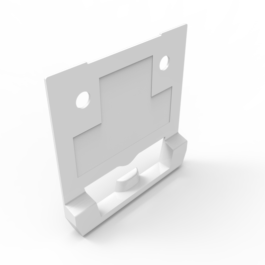Gâche pour barrure de volet (facemount) 0k11 blanc (bte-1000pcs)