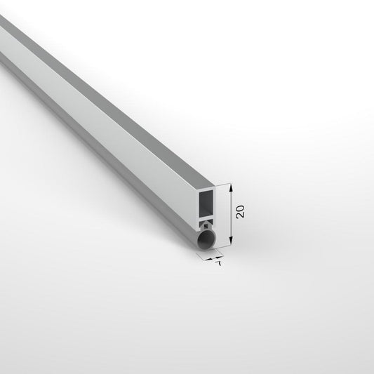 Silicone sealant for sealing joints with aluminum support profile, grey L:2000mm (PC)