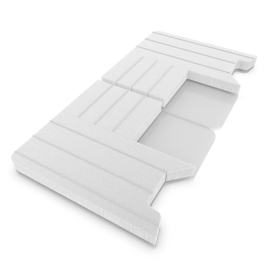 Platine d'étanchéité ProTek adhésive hybride QFS 3 LH/RH L:49mm .200" 50mm blanc (bte-500pcs)