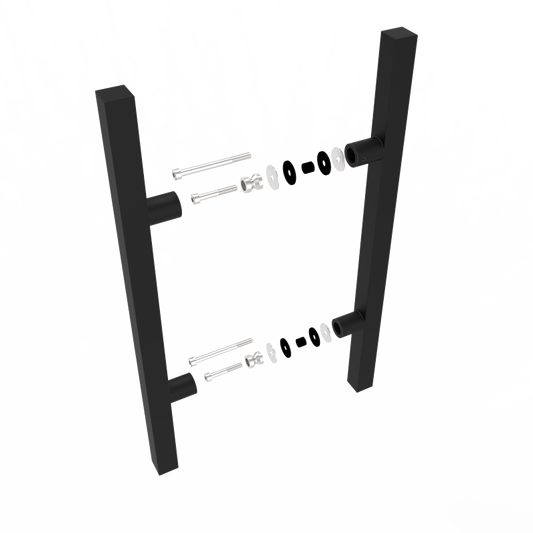 Barre à tirer carrée dos à dos (PC)
