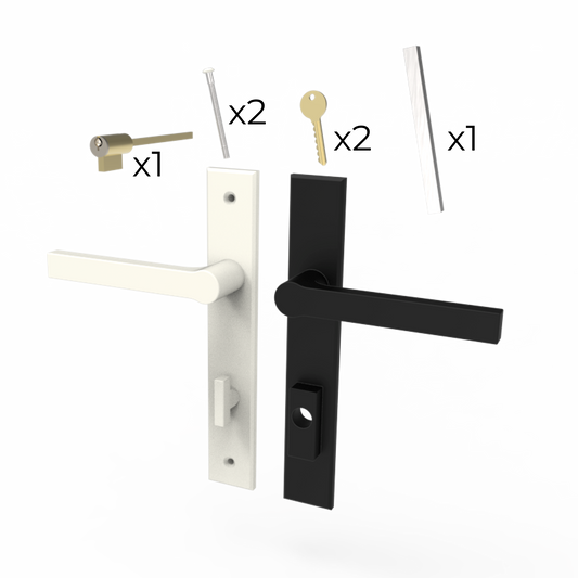 Dallas HLS8000 active handle set, 101mm door thickness (PC)