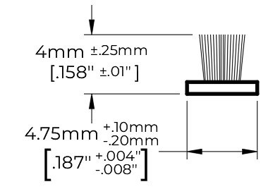 Coupe-froid balai PolarTek base-t tissée 1 rlx L:4000' PB .150" .187" gris (bte-2rlx)