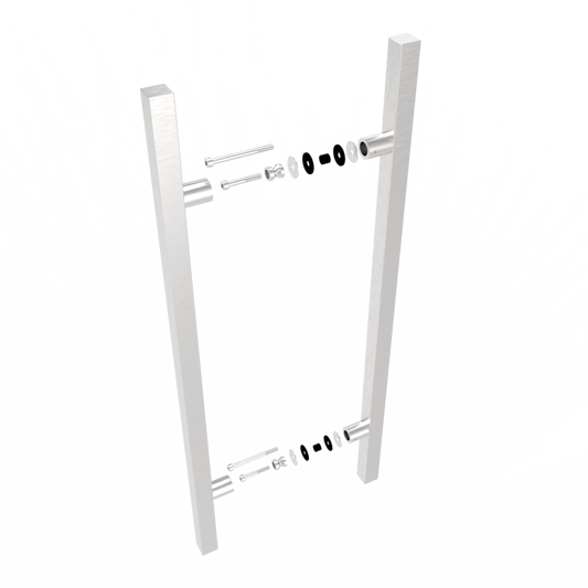 Barre à tirer carrée dos à dos (PC)