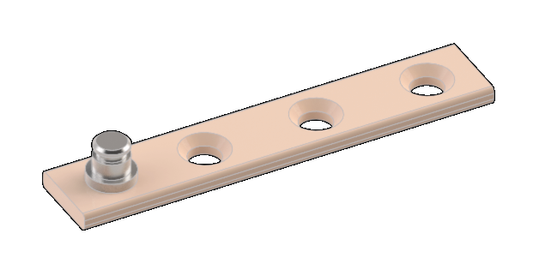 Équerre de coin plat ambidextre, peinturé (bte-500pcs)