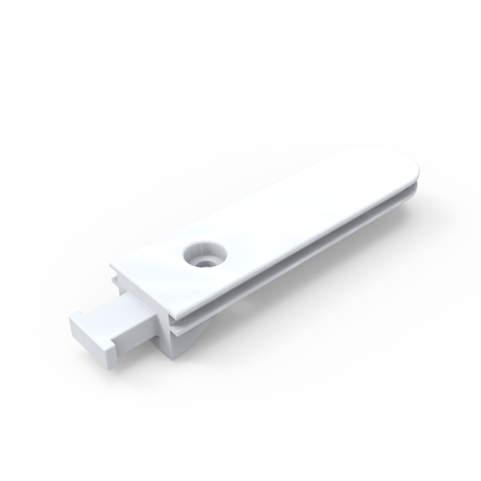 Barre de pivot extérieure 1 trou blanc (bte-500pcs)