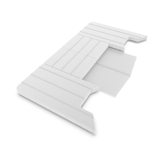 Platine d'étanchéité ProTek adhésive hybride QFS 3 LH/RH L:48mm .200" 54mm blanc (bte-1000pcs)