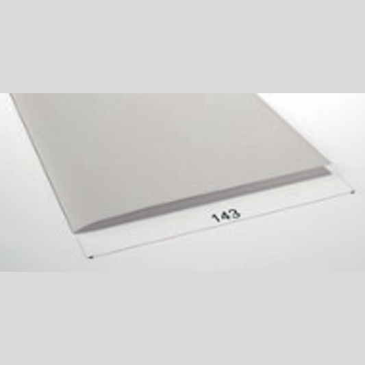 Couvercle de profilé PVC contre salissures de chantier, blanc avec double face,L:4800 mm(PC)