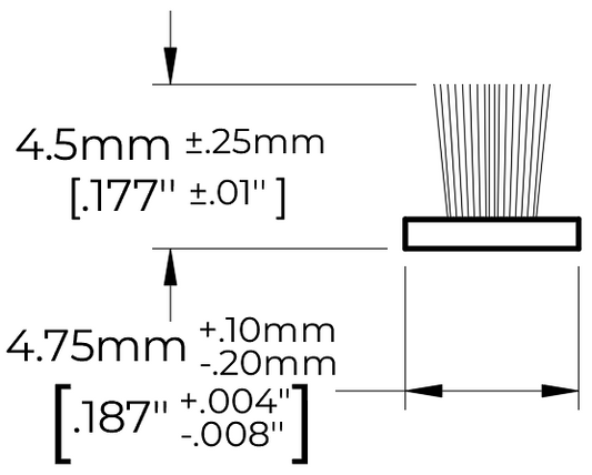 Coupe-froid balai PolarTek base-t tissée 1 rlx L:4000' PB .180" .187" gris (bte-2rlx)