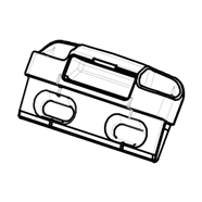 Gâche de face pour barrure de volet "Flip-Lock" (bte-200pcs)