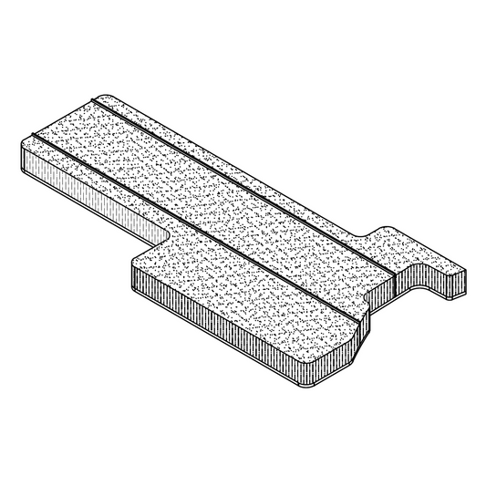 Platine d'étanchéité ProTek adhésive sur-mesure LH QFS 2 L:49.2mm .250" 101.6mm noir (bte-500pcs)