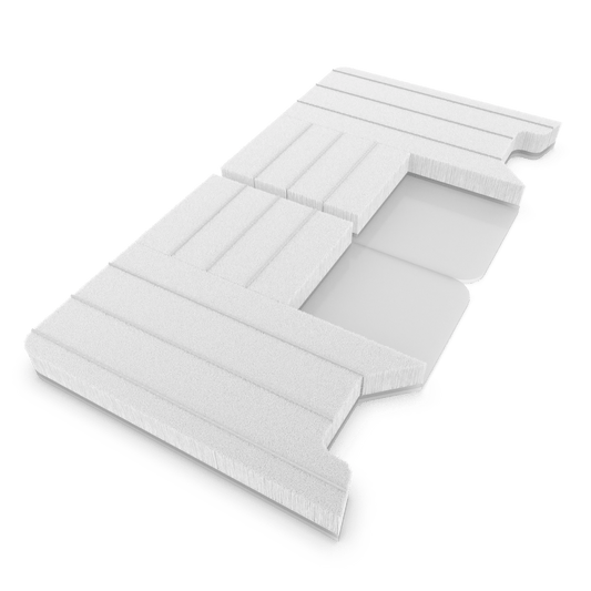 Platine d'étanchéité ProTek adhésive hybride QFS 3 LH/RH L:49mm .200" 50mm blanc (PC)