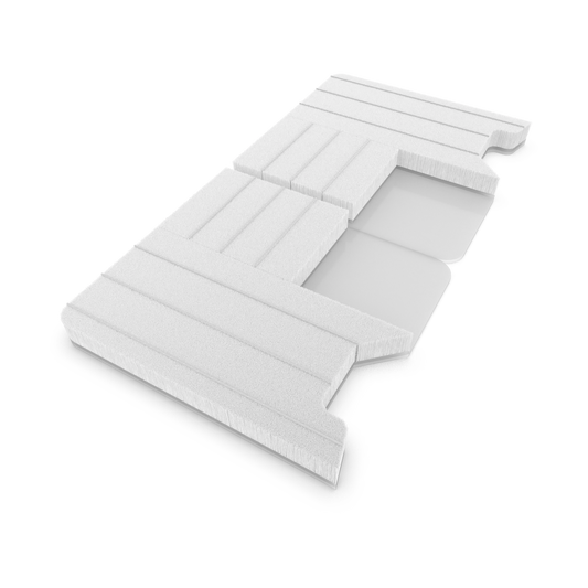 Platine d'étanchéité ProTek adhésive hybride QFS 3 LH/RH L:49mm .200" 50mm blanc (PC)