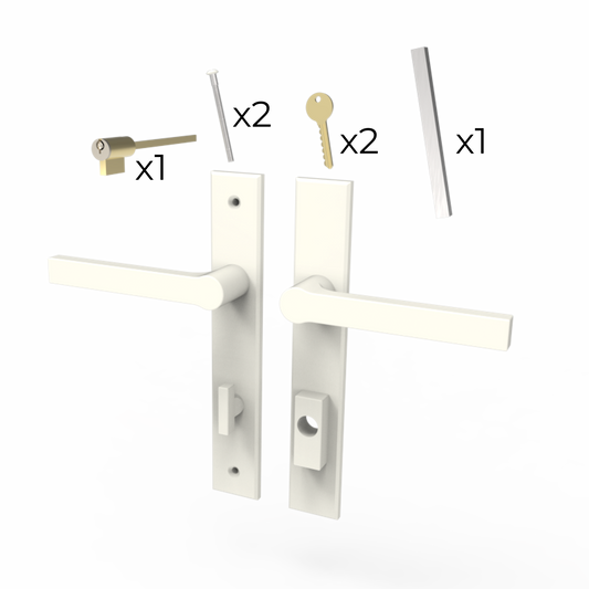 Dallas HLS8000 active handle set, 101mm door thickness (PC)