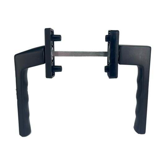 Toulon lever handle set on rose with cylinder escutcheon 7 mm spindle