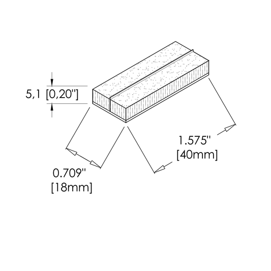 Dust-plug ProTek adhesive back with 1 QFS