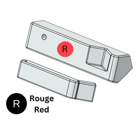 Poignée pour opérateur ACME evolu RH (point rouge) noir (bte-10pcs)