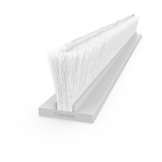 Extruded brush PolarTek weather stripping .187"
