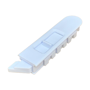 Round tilt-latch, blue-white