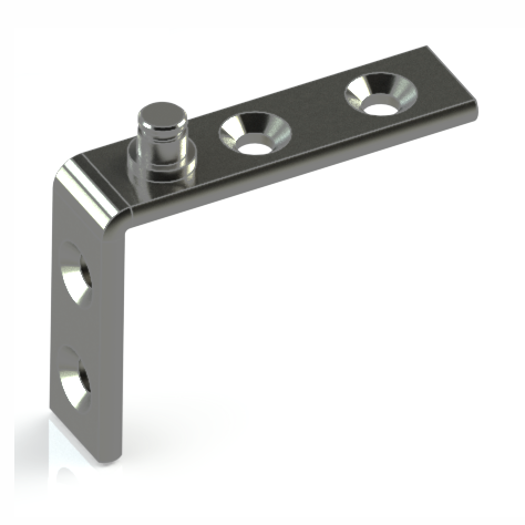 Équerre de coin pour opérateur ACME ambidextre «snap-on»(bte-500pcs)