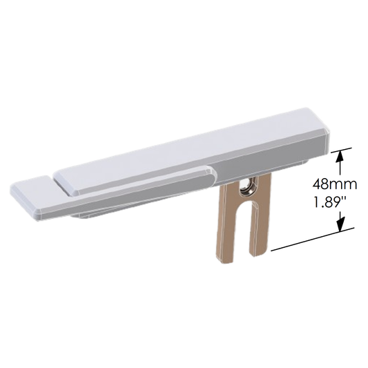 Lock ACME-serie 9000-EVOLU blue-white, long fork (box-100pcs)