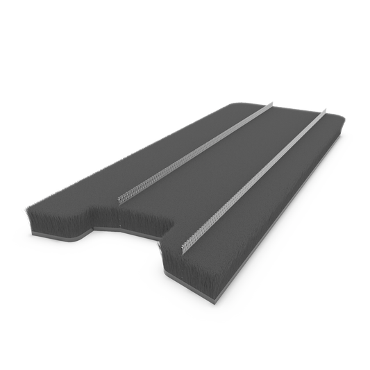 Dust-plug ProTek adhesive back custom QFS 2 L:34mm .250" 84mm black RH (box-500pcs)