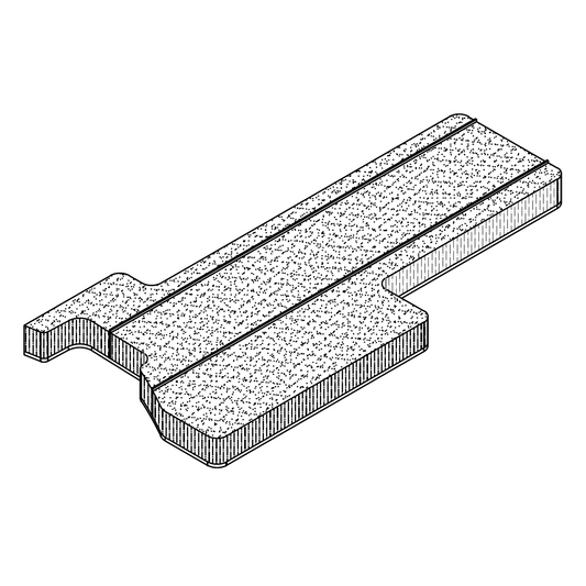 Platine d'étanchéité ProTek adhésive sur-mesure RH QFS 2 L:49.2mm .250" 101.6mm noir (bte-500pcs)