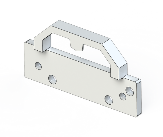 Gâche pour barrure de volet 7k17 blanc-bleu