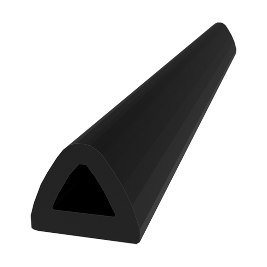 Weatherstripping,D-profile,general anivibration 443108523 D-LIST 9X8MM, Black 2x50 M(Box-600M)