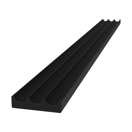 Joint d'étanchéité noir KISO 141 autocollant EPDM 8 mm Large x 2mm Épais x 225 m Long (Rl)