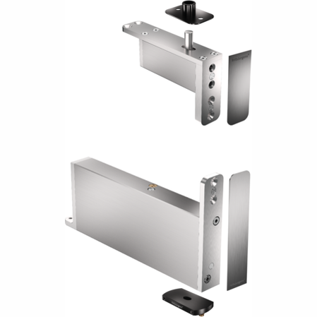 FritsJurgens Set - System M+ 40 mm Class B - squared - black plates+stainless pivot covers