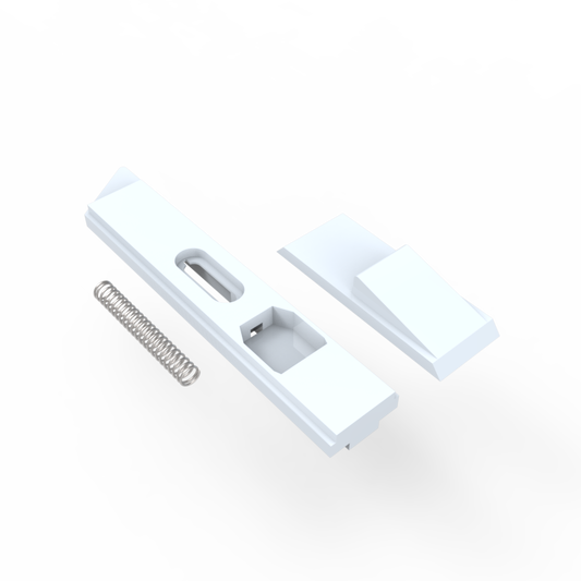 Verrou intérieur en kit, blanc-bleu (bte-1000pcs)