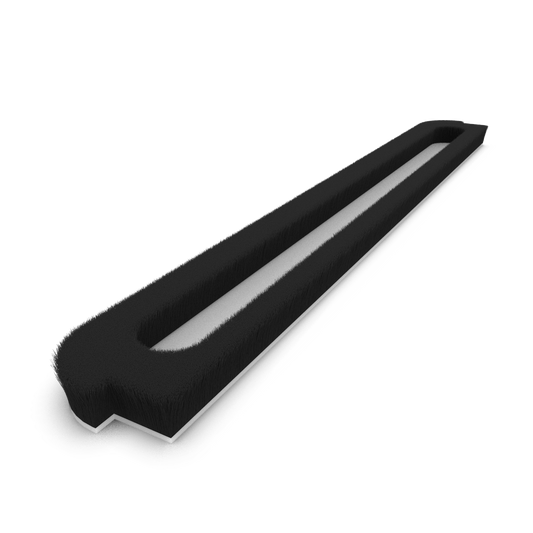 Dust-plug ProTek adhesive back custom NF L:38mm .200" 339.8mm black (box-500pcs)