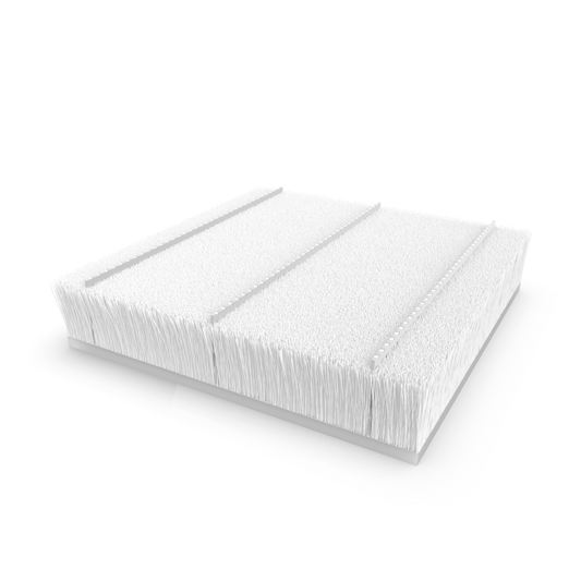 Dust-plug ProTek adhesive back  QFS 3 L:25mm .200" 25mm white (box-2500pcs)