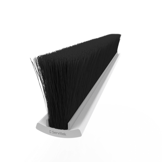 Extruded U T-slot brush PolarTek weather stripping.187"