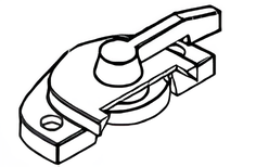 Verrou rond série 05AG barrure volet (bte-200pcs)