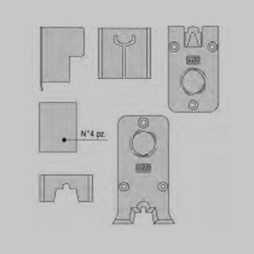 Kit  capuchons universels pour guide supérieur