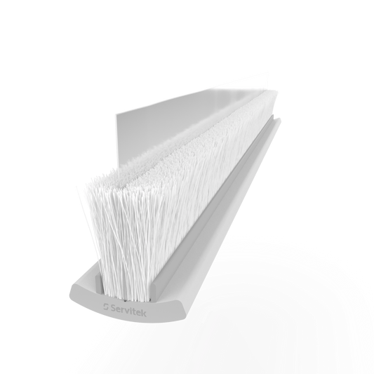 Extruded U T-slot brush PolarTek weather stripping.187"