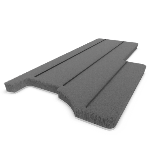 Dust-plug ProTek adhesive back custom QFS 3 L:49.2mm .200" 101.6mm grey (box-500pcs)