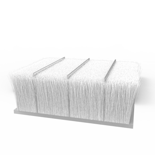 Dust plug ProTek adhesive back (3) .360" x 25mm x 17mm white  BX 4800 pcs