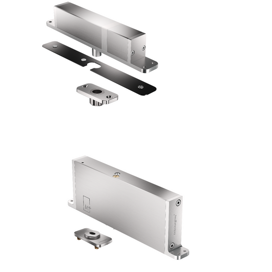 FritsJurgens Kit - System M+ TP-R Classe C - Flush arrondie - plaque de sol/plafond en inox/noire