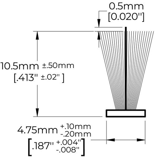 Coupe-froid balai PolarTek base-t tissée 1 rlx L:1750' FS .400" .187" blanc (bte-2rlx)