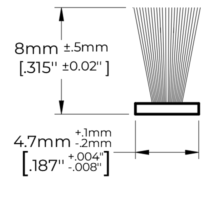 Coupe-froid balai PolarTek base-t tissée 1 rlx L:2500' PB .310" .187" gris (bte-2rlx)