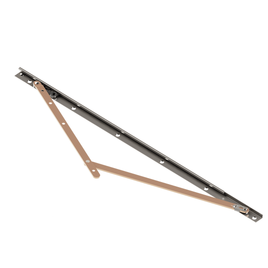 Awning Hinge 22'' LH stainless steel (box-50pcs)