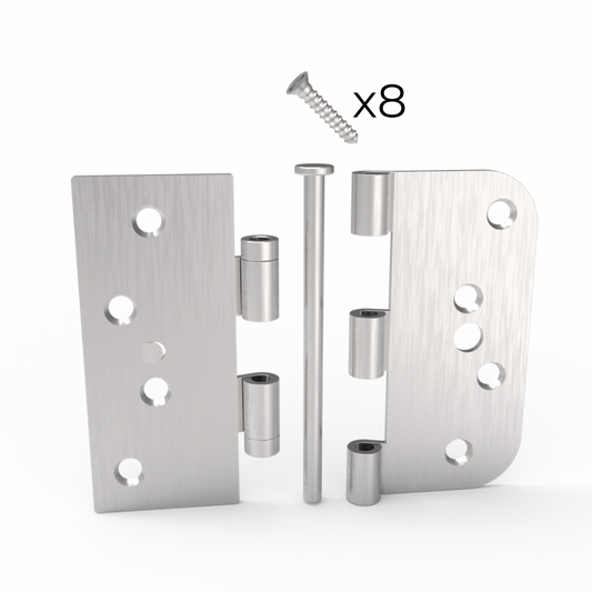 Penture 4"X4" ep 5/8R Non Assemblée vis inclus, à billes, 1/16"