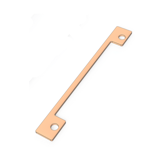 Plaque de vissage pour barrure, peinturée (bte-500pcs)