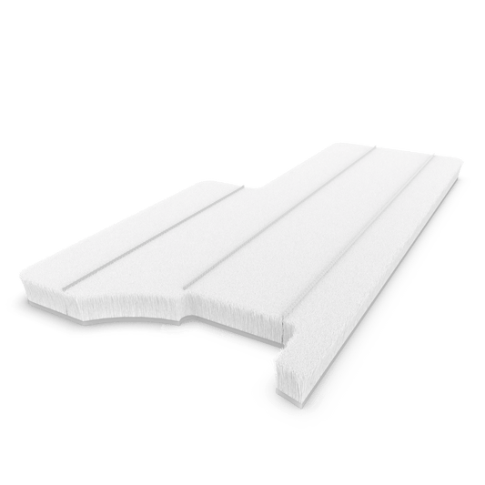 Dust-plug ProTek LH adhesive back custom QFS 3 L:49.2mm .200" 101.6mm white (box-500pcs)