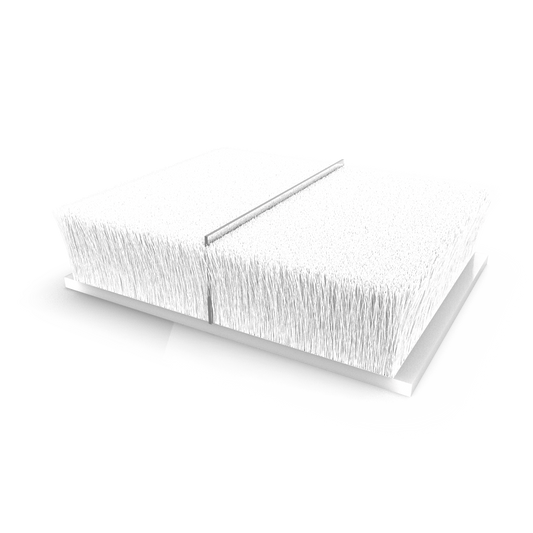 Dust-plug ProTek adhesive back  QFS 1 L:25mm .250" 19mm white (box-2000pcs)