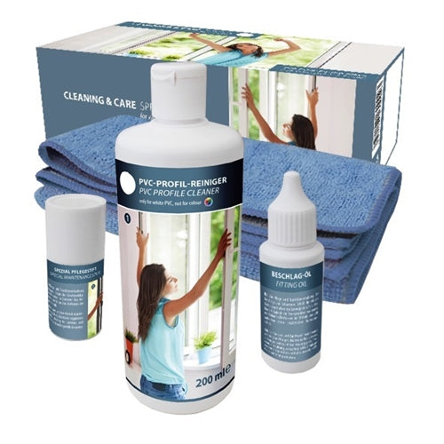 Special window cleaning and maintenance kit PVC white (set)