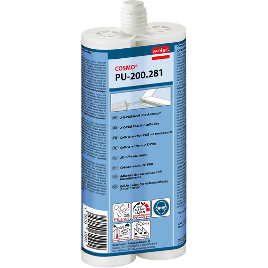 Cosmofen DUO component adhesive  2x310ml (900g) PU-200.281.KTU962 White (PC)